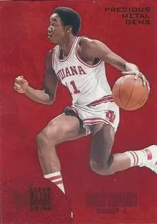 2013-14 Fleer Retro - '95-96 Metal Universe Precious Metal Gems Red #230 - Isiah Thomas - Indiana Hoosiers
