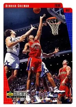 1997-98 Collector's Choice #105 - Derrick Coleman - Philadelphia 76ers