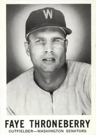 1960 Leaf #136 - Faye Throneberry - Washington Senators