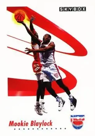 1991-92 SkyBox #177 - Mookie Blaylock - New Jersey Nets