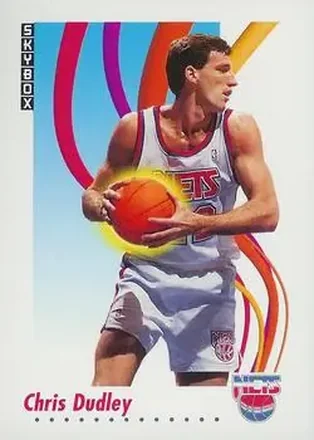 1991-92 SkyBox #181 - Chris Dudley - New Jersey Nets