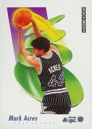1991-92 SkyBox #199 - Mark Acres - Orlando Magic