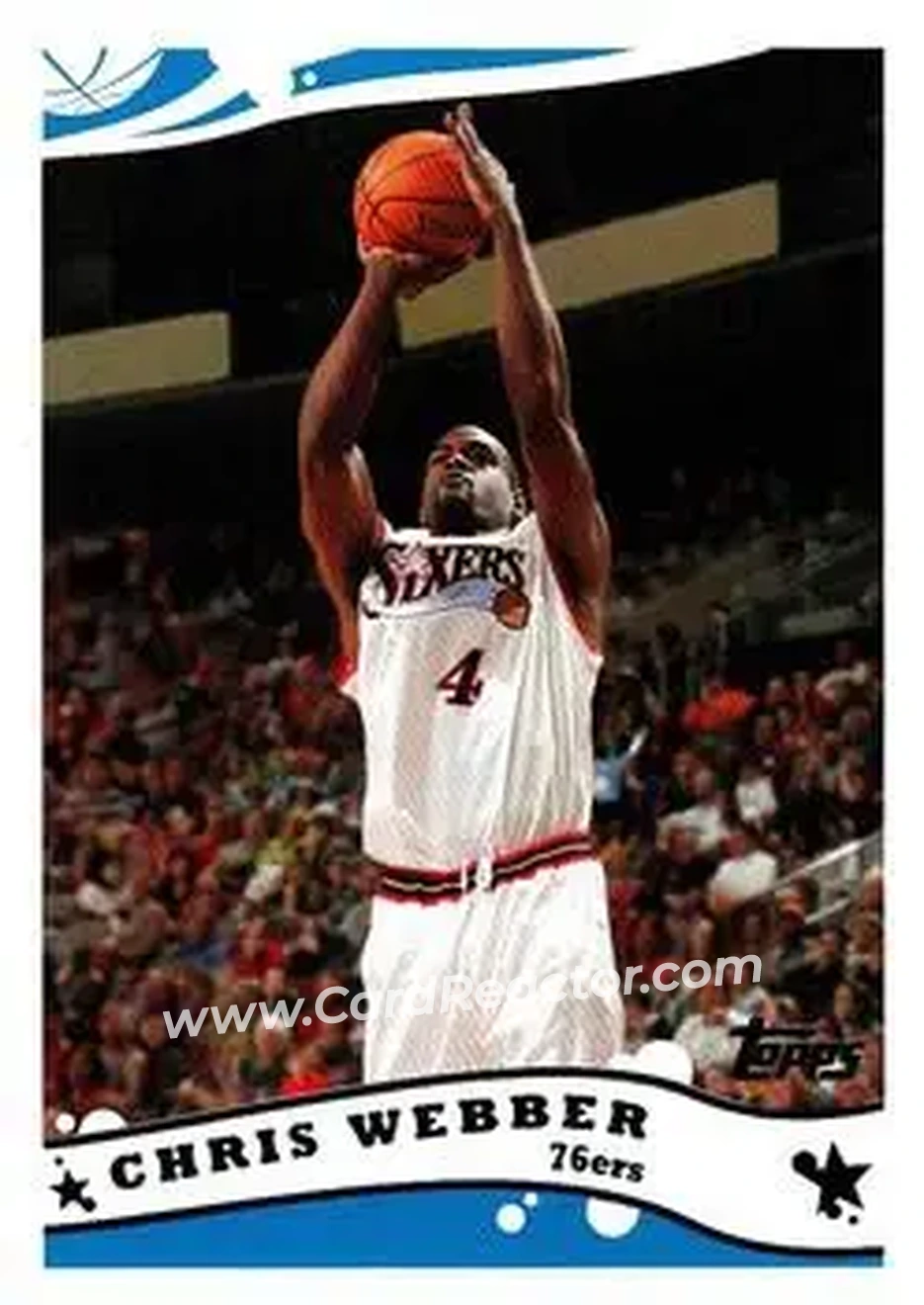 2005-06 Topps #130 - Chris Webber - Philadelphia 76ers
