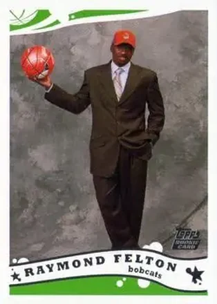 2005-06 Topps #225 - Raymond Felton - Charlotte Bobcats