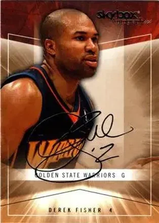 2004-05 SkyBox Autographics #2 - Derek Fisher - Golden State Warriors