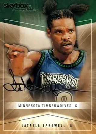 2004-05 SkyBox Autographics #3 - Latrell Sprewell - Minnesota Timberwolves