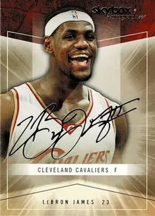 2004-05 SkyBox Autographics #5 - LeBron James - Cleveland Cavaliers