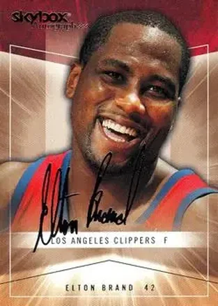 2004-05 SkyBox Autographics #6 - Elton Brand - Los Angeles Clippers