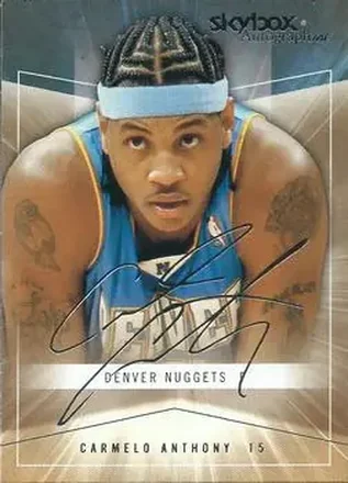 2004-05 SkyBox Autographics #9 - Carmelo Anthony - Denver Nuggets