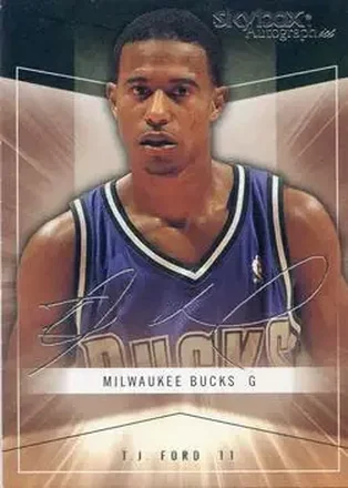 2004-05 SkyBox Autographics #21 - T.J. Ford - Milwaukee Bucks