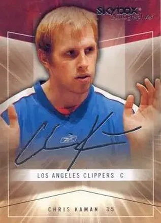 2004-05 SkyBox Autographics #28 - Chris Kaman - Los Angeles Clippers