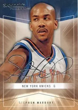 2004-05 SkyBox Autographics #29 - Stephon Marbury - New York Knicks