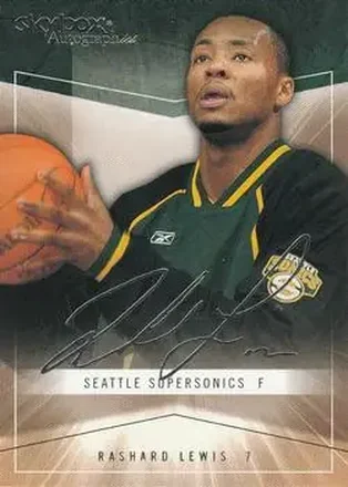 2004-05 SkyBox Autographics #30 - Rashard Lewis - Seattle SuperSonics
