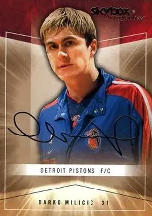 2004-05 SkyBox Autographics #13 - Darko Miličić - Detroit Pistons