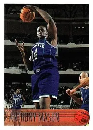 1996-97 Topps #130 - Anthony Mason - Charlotte Hornets