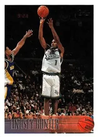1996-97 Topps #174 - Lindsey Hunter - Detroit Pistons