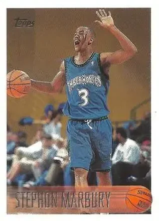 1996-97 Topps #177 - Stephon Marbury - Minnesota Timberwolves