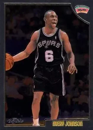 1998-99 Topps Chrome #156 - Avery Johnson - San Antonio Spurs