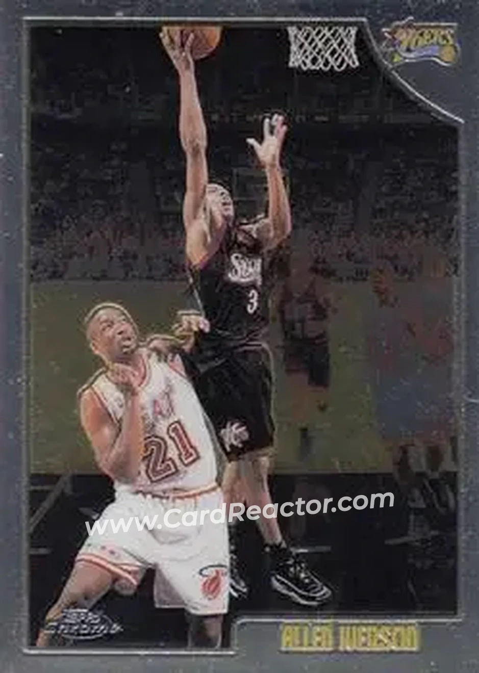 1998-99 Topps Chrome #160 - Allen Iverson - Philadelphia 76ers