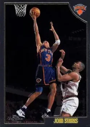 1998-99 Topps Chrome #176 - John Starks - New York Knicks
