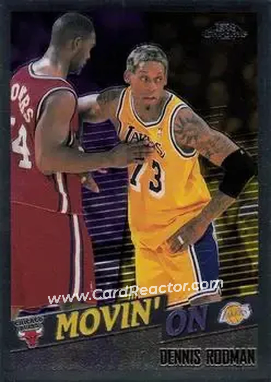 1998-99 Topps Chrome #231 - Dennis Rodman - Los Angeles Lakers
