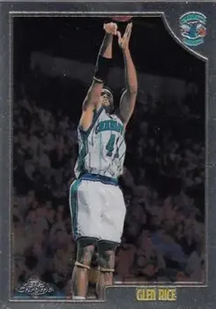 1998-99 Topps Chrome #189 - Glen Rice - Charlotte Hornets