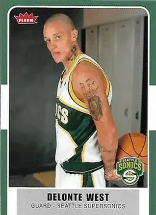 2007-08 Fleer #108 - Delonte West - Seattle SuperSonics