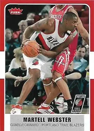 2007-08 Fleer #116 - Martell Webster - Portland Trail Blazers