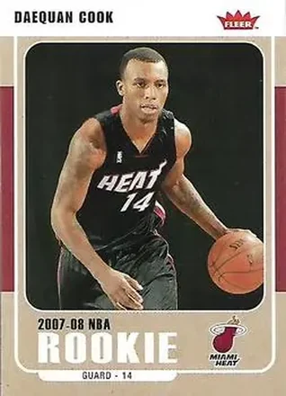 2007-08 Fleer #207 - Daequan Cook - Miami Heat