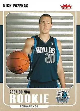 2007-08 Fleer #213 - Nick Fazekas - Dallas Mavericks