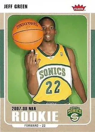 2007-08 Fleer #214 - Jeff Green - Seattle SuperSonics
