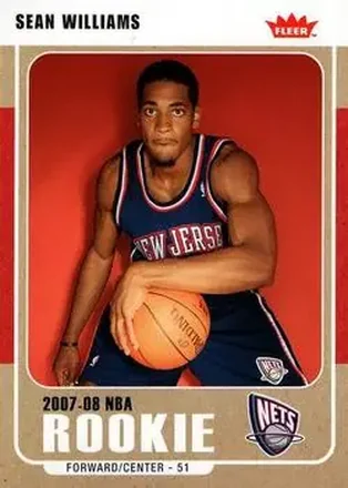 2007-08 Fleer #229 - Sean Williams - New Jersey Nets