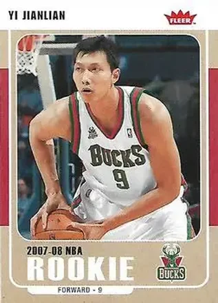 2007-08 Fleer #230 - Yi Jianlian - Milwaukee Bucks