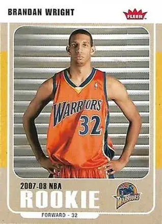 2007-08 Fleer #231 - Brandan Wright - Golden State Warriors