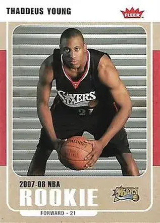 2007-08 Fleer #234 - Thaddeus Young - Philadelphia 76ers