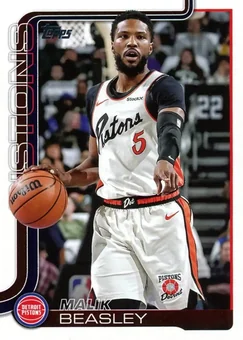 2025-26 Topps #43 - Malik Beasley - Detroit Pistons