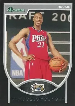 2007-08 Bowman #129 - Thaddeus Young - Philadelphia 76ers