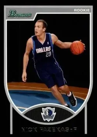 2007-08 Bowman #130 - Nick Fazekas - Dallas Mavericks
