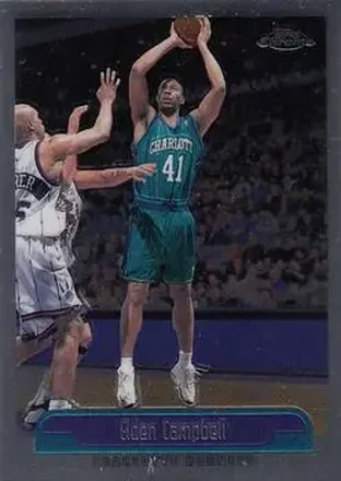 1999-00 Topps Chrome #165 - Elden Campbell - Charlotte Hornets