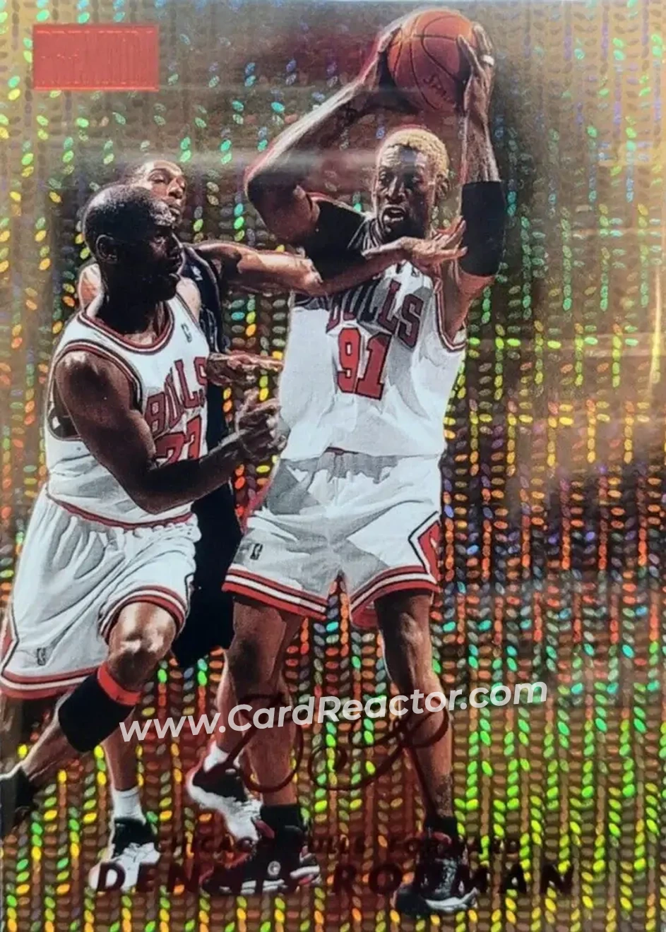 1998-99 SkyBox Premium - Star Rubies #14 - Dennis Rodman - Chicago Bulls