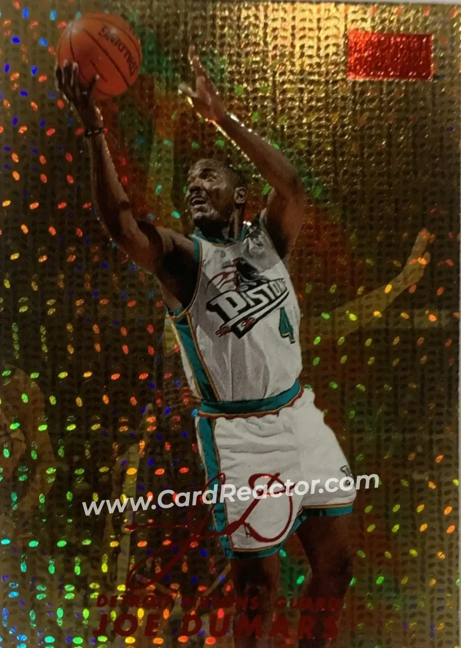 1998-99 SkyBox Premium - Star Rubies #51 - Joe Dumars - Detroit Pistons