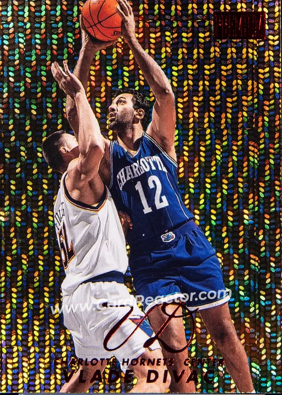1998-99 SkyBox Premium - Star Rubies #103 - Vlade Divac - Charlotte Hornets - Front