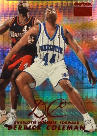 1998-99 SkyBox Premium - Star Rubies #186 - Derrick Coleman - Charlotte Hornets