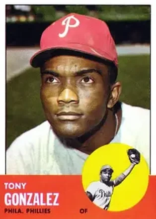 1963 Topps #32 - Tony Gonzalez - Philadelphia Phillies