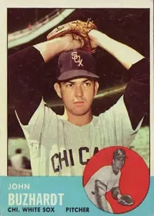 1963 Topps #35 - John Buzhardt - Chicago White Sox