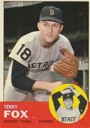 1963 Topps #44 - Terry Fox - Detroit Tigers