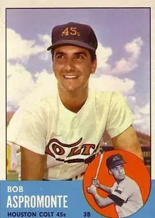 1963 Topps #45 - Bob Aspromonte - Houston Colt .45s