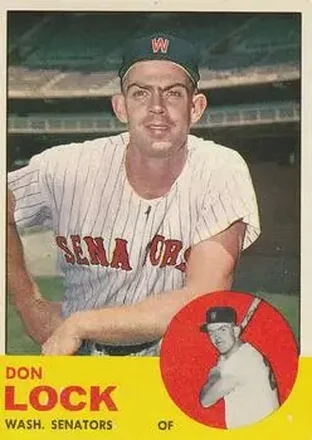 1963 Topps #47 - Don Lock - Washington Senators