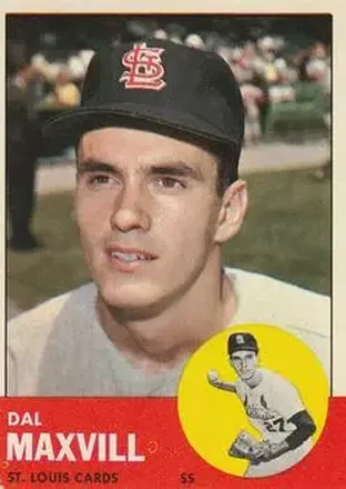 1963 Topps #49 - Dal Maxvill - St. Louis Cardinals
