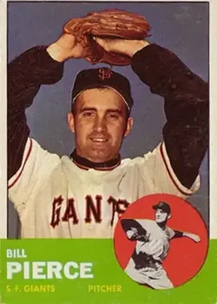 1963 Topps #50 - Bill Pierce - San Francisco Giants